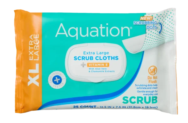 Aquation XL Scrub Wipe Package Top