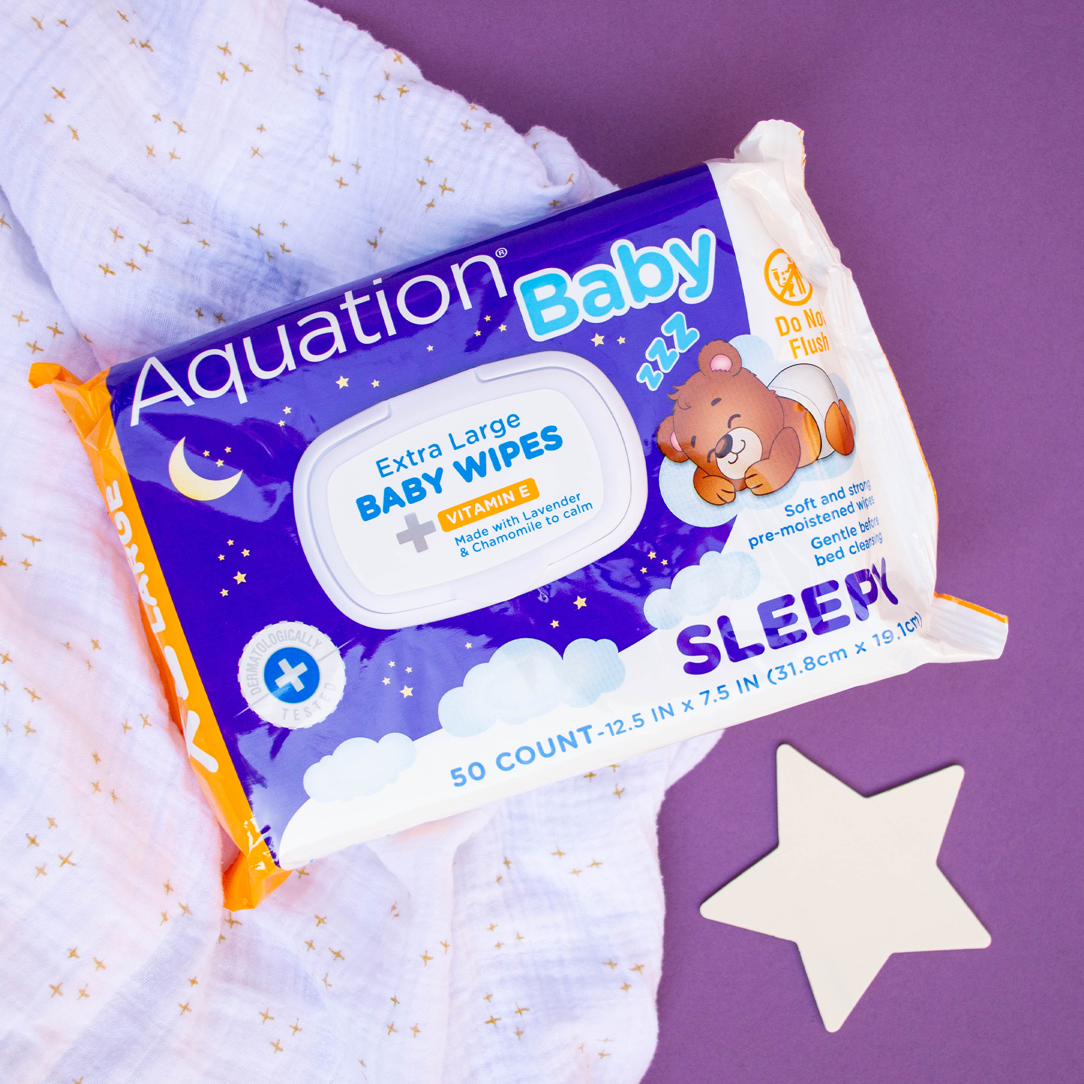 Aquation Baby Sleep XL Wipes with blanket